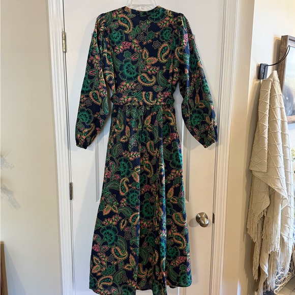 BODEN Women's Amelia Maxi V-neck Dress + Belt, Size UK 12, US 8 - Picture 13 of 15